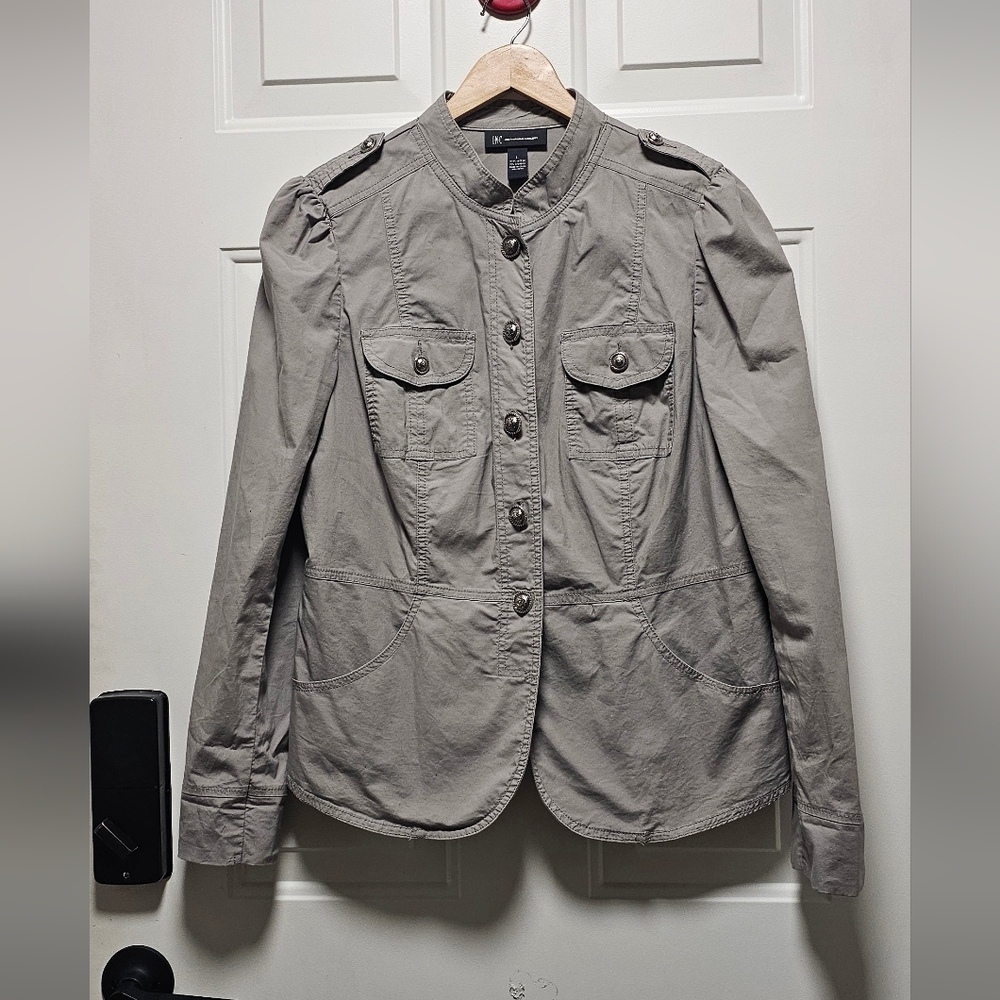 INC Light Miliraty Style Jacket